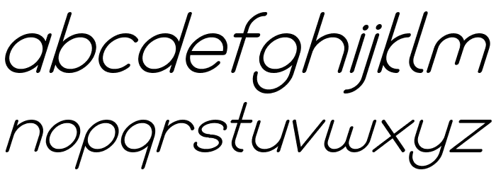 Bandar Italic Font LOWERCASE