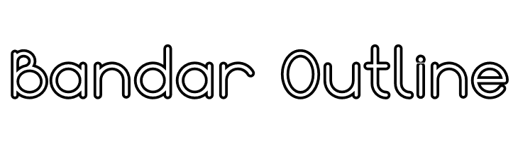 Bandar Outline  Fuentes Gratis Descargar