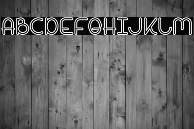 Bandar Outline Font examples