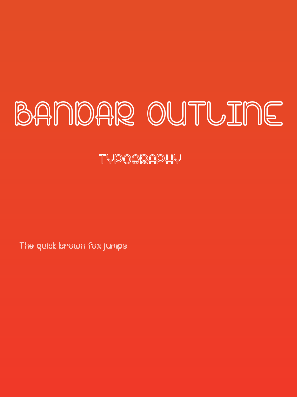 Bandar Outline Poster