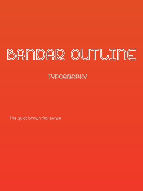 Bandar Outline Poster