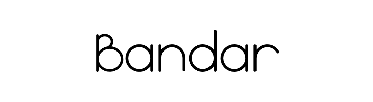 Bandar  Frei Schriftart Herunterladen