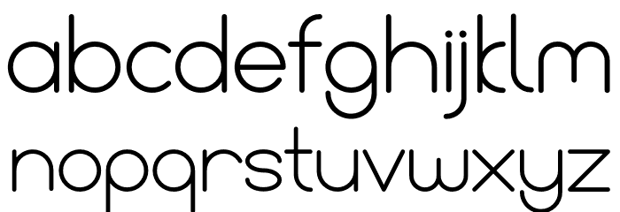 Bandar Font LOWERCASE