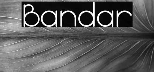Bandar Font examples