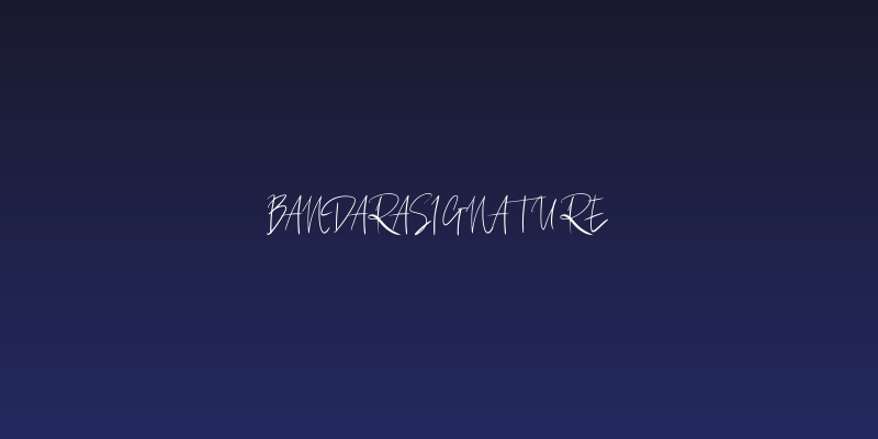 BandaraSignature Social Header