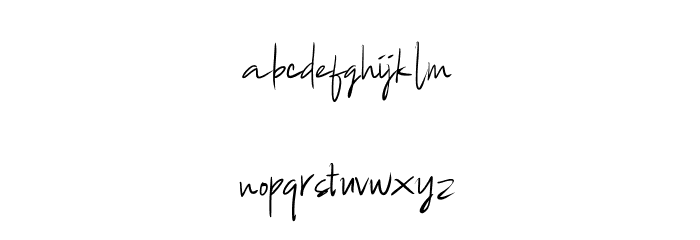 BandaraSignature Font LOWERCASE