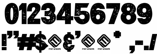 Bandero Font OTHER CHARS