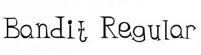 Bandit Regular  Free Fonts Download