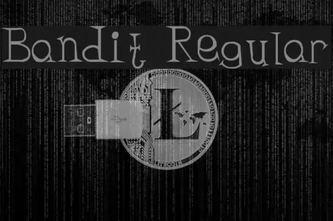 Bandit Regular Font examples