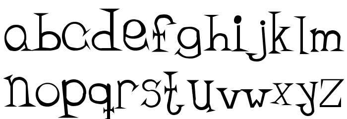 Bandit Regular Font LOWERCASE