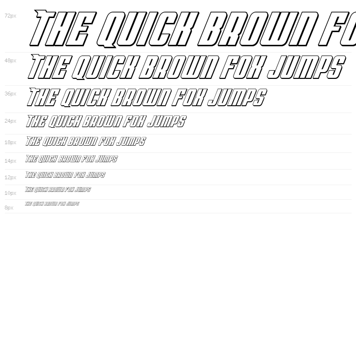 Bandit & Snowman 3D Italic Waterfall