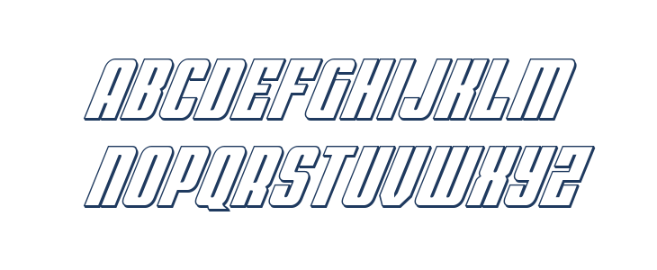 Bandit & Snowman 3D Italic Lowercase