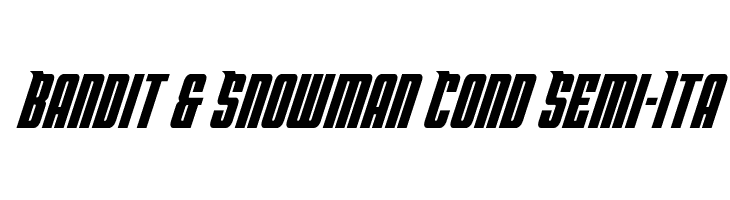 Bandit & Snowman Cond Semi-Ita  नि: शुल्क फ़ॉन्ट्स डाउनलोड