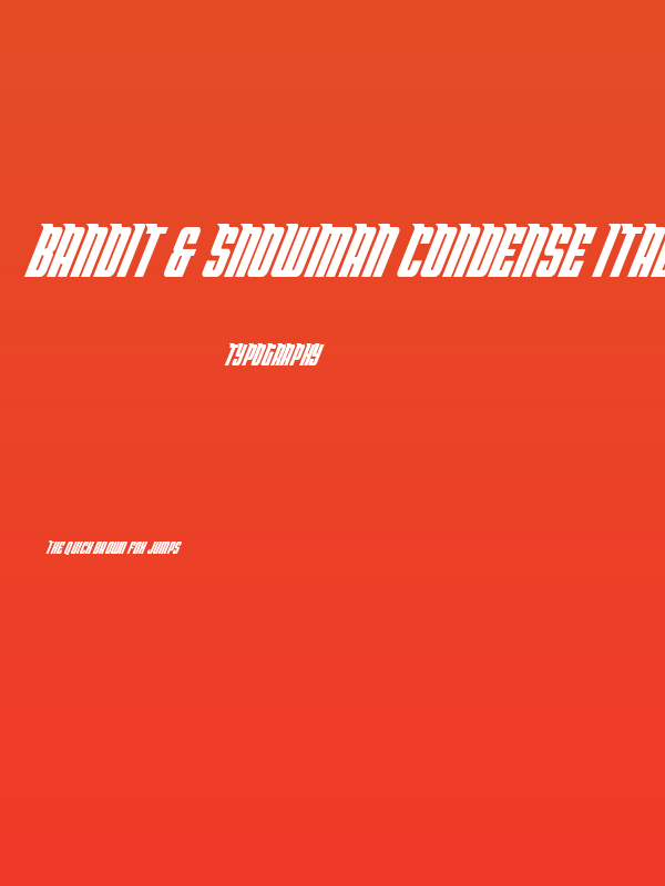 Bandit & Snowman Condense Ital Poster