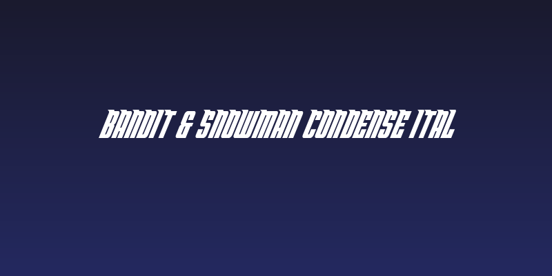 Bandit & Snowman Condense Ital Social Header