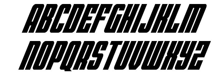 Bandit & Snowman Condense Ital Font LOWERCASE