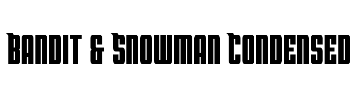 Bandit & Snowman Condensed  Frei Schriftart Herunterladen