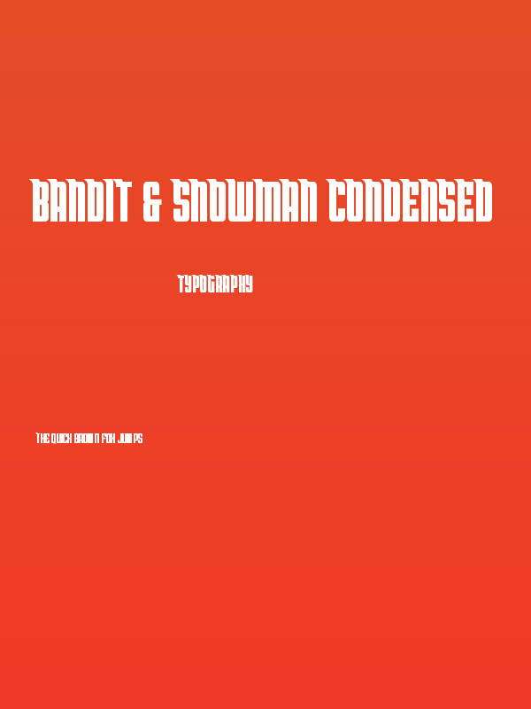 Bandit & Snowman Condensed Poster