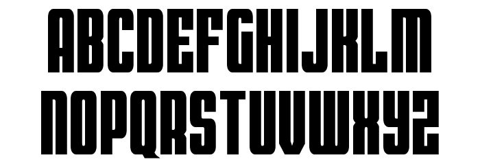 Bandit & Snowman Condensed Font LOWERCASE