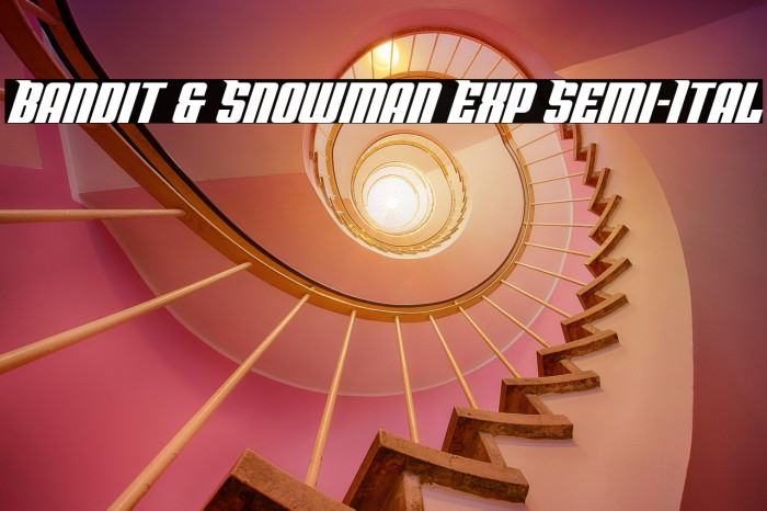 Bandit & Snowman Exp Semi-Ital Example 3