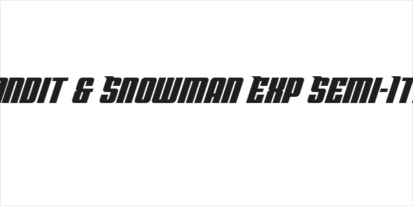 Bandit & Snowman Exp Semi-Ital Logo