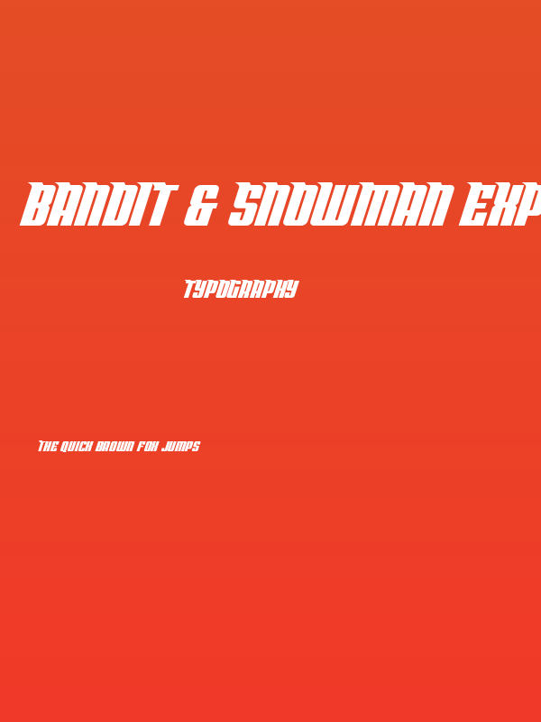 Bandit & Snowman Exp Semi-Ital Poster