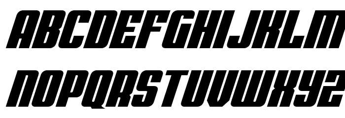 Bandit & Snowman Exp Semi-Ital Font LOWERCASE