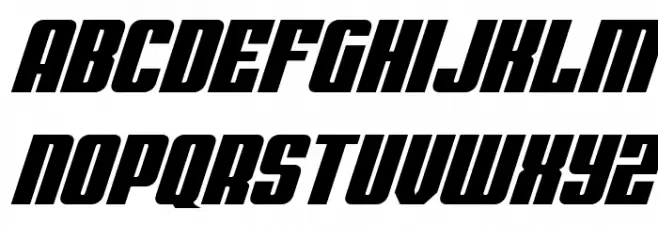 Bandit & Snowman Exp Semi-Ital फ़ॉन्ट लोअरकेस