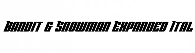 Bandit & Snowman Expanded Ital  تنزيل الخطوط