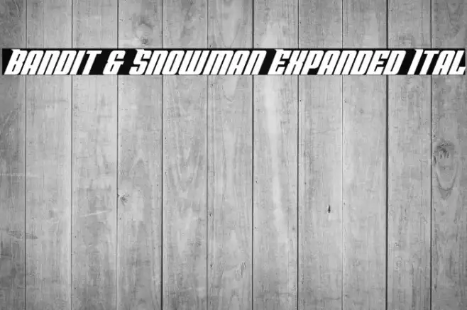 Bandit & Snowman Expanded Ital Example 2