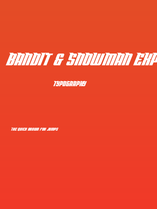 Bandit & Snowman Expanded Ital Poster