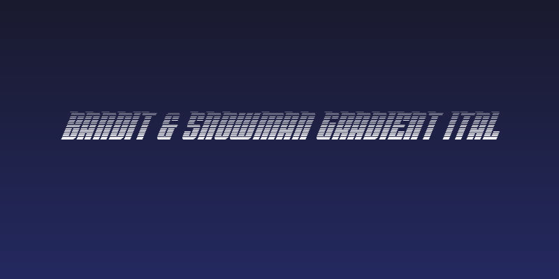 Bandit & Snowman Gradient Ital Social Header