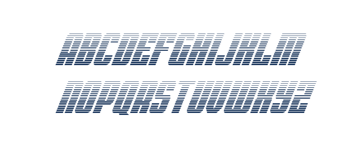 Bandit & Snowman Gradient Ital Lowercase