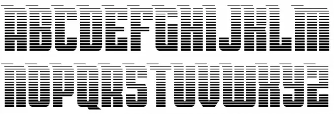 Bandit & Snowman Gradient Schriftart Groß