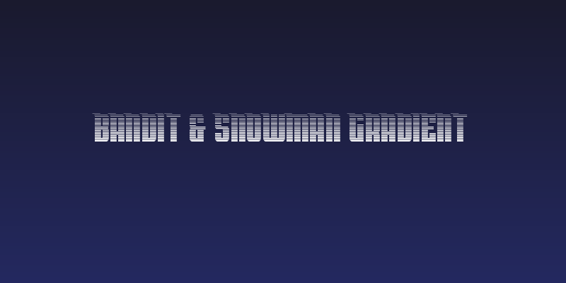 Bandit & Snowman Gradient Social Header