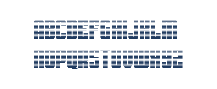 Bandit & Snowman Gradient Lowercase