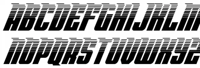 Bandit & Snowman Halftone Ital Schriftart Groß