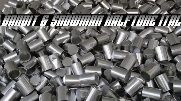 Bandit & Snowman Halftone Ital Example 2