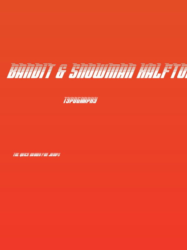 Bandit & Snowman Halftone Ital Poster