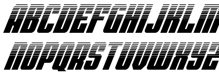 Bandit & Snowman Halftone Ital Font LOWERCASE