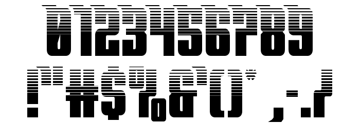Bandit & Snowman Halftone Font OTHER CHARS