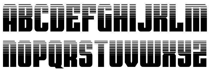 Bandit & Snowman Halftone Font LOWERCASE