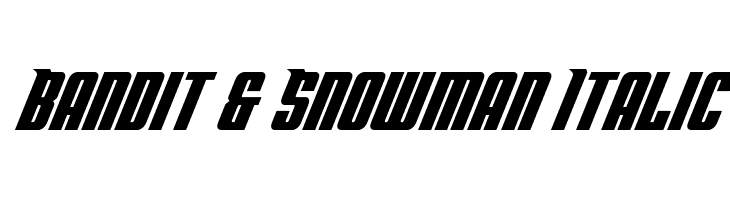 Bandit & Snowman Italic  font caratteri gratis