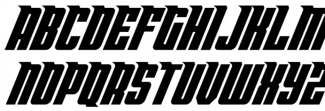 Bandit & Snowman Italic 字体 大写