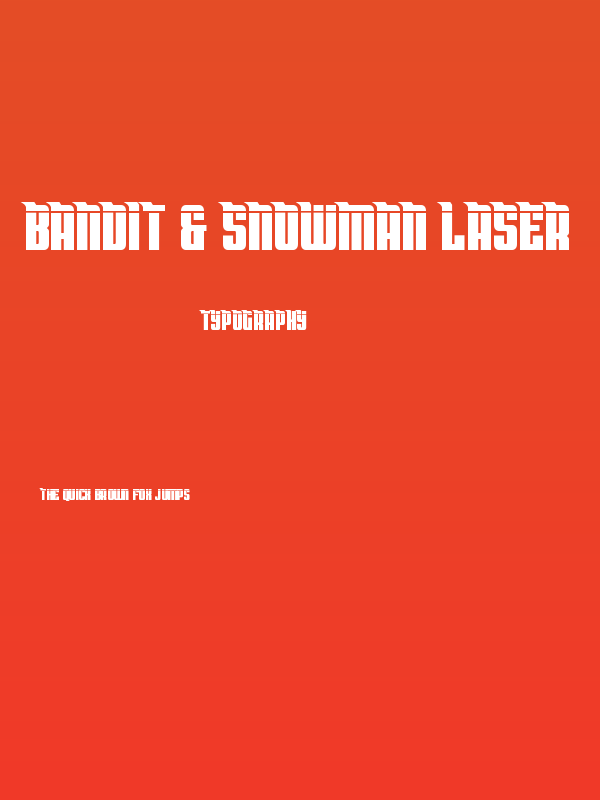 Bandit & Snowman Laser Poster