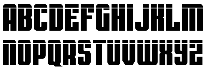 Bandit & Snowman Laser Font LOWERCASE