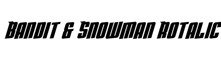 Bandit & Snowman Rotalic  フリーフォントのダウンロード