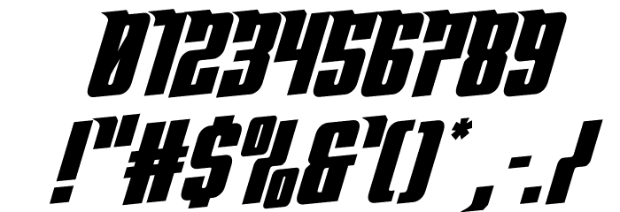 Bandit & Snowman Rotalic Font OTHER CHARS
