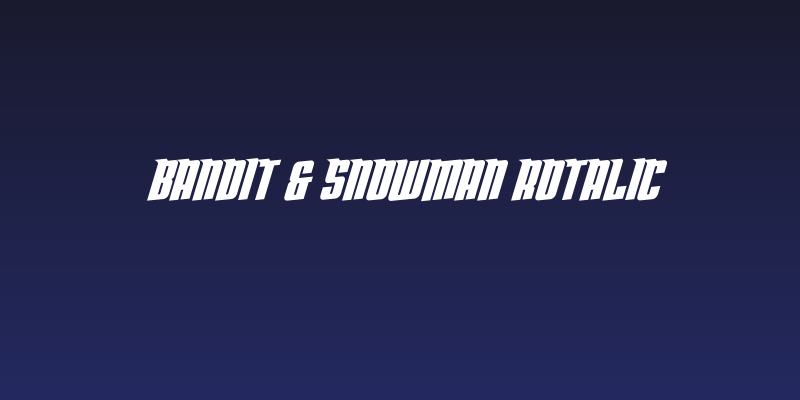 Bandit & Snowman Rotalic Social Header