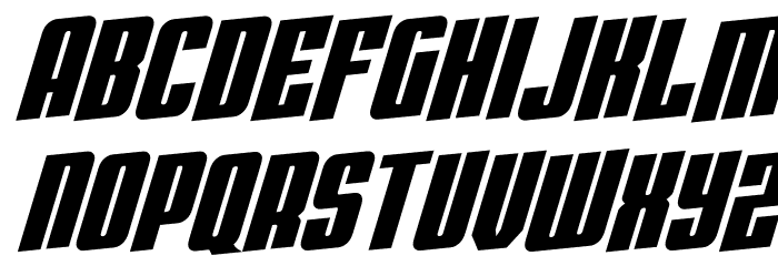 Bandit & Snowman Rotalic Font LOWERCASE